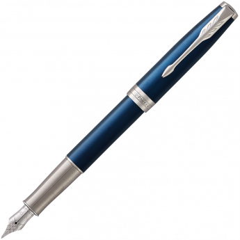 Перьевая ручка PARKER SONNET BLUE LACQUER PT F Перьевая ручка PARKER SONNET BLUE LACQUER PT F