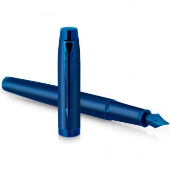 Ручка перьевая PARKER IM MONOCHROME F328 CW2172964 BLUE PVD M Ручка перьевая PARKER IM MONOCHROME F328 CW2172964 BLUE PVD M